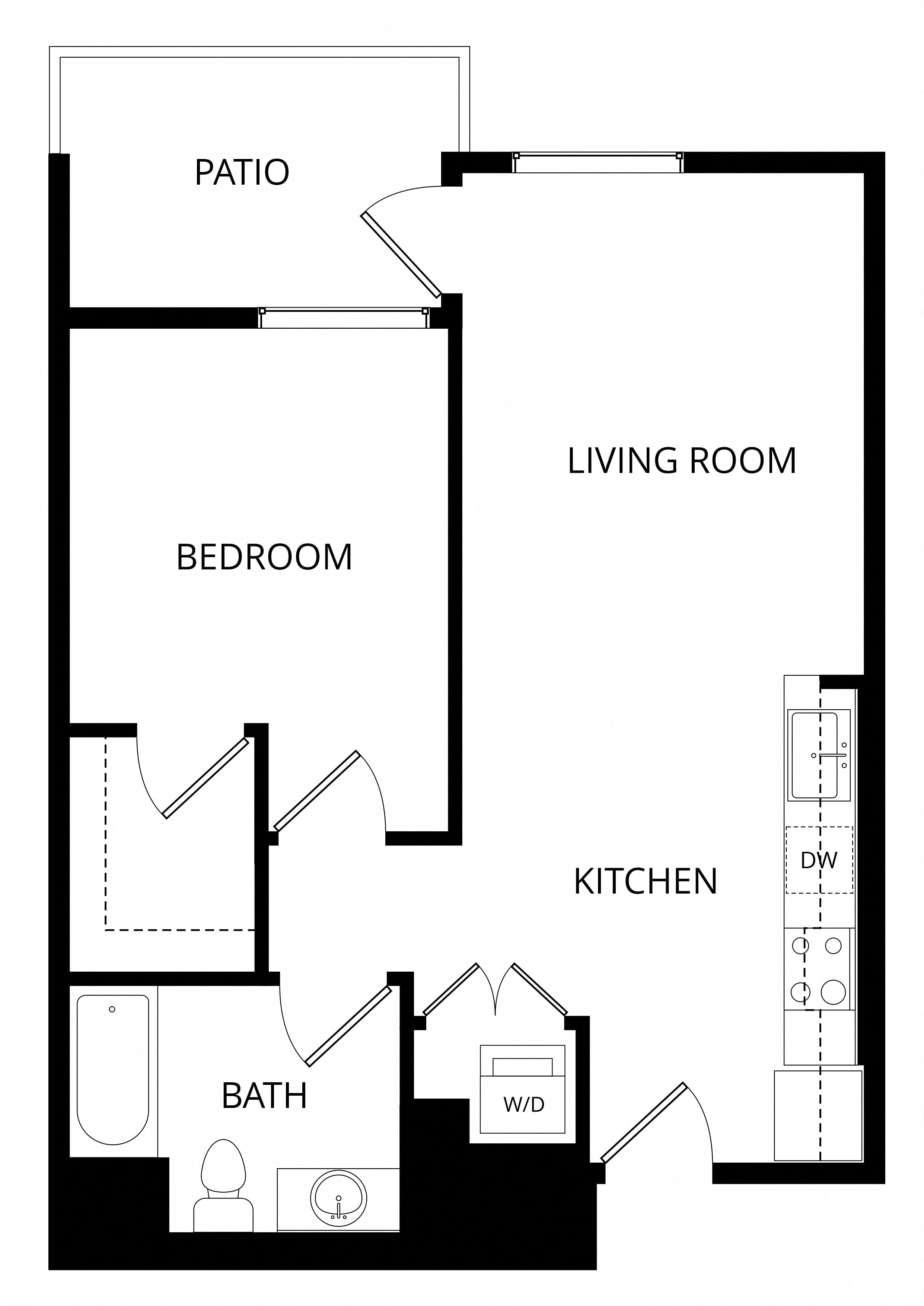 Sovereignty - 1X1 floor plan